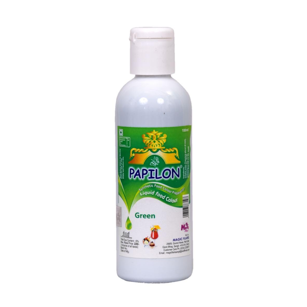 Papilon Food Flavours & Colours Concentrated Liquid Food Color, Green, 100 Ml (B07CSK1K56) Amazon Price History, Amazon Price Tracker