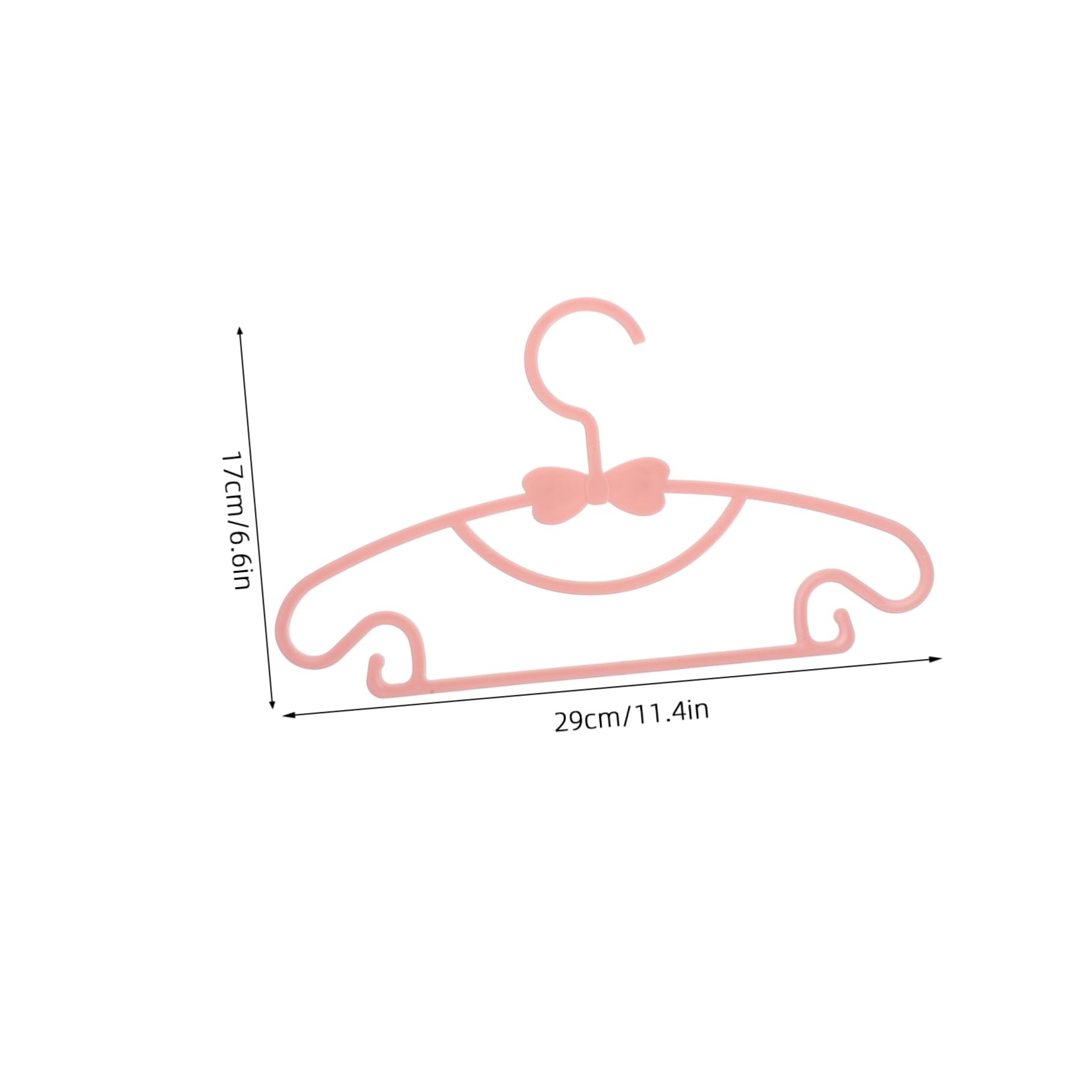 SOLUSTRE 10pcs Baby Dress Hangers Lightweight Sturdy Child Hangers for Closet Organization Newborn to Teen Pp Material