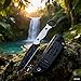 Tanto Fixed Blade Knife, Tactical Knife With Kydex Sheath, 8Cr13Mov Steel Blade and G10 Handle, Outdoor Knives for Camping Hiking Fishing, Hunting, BBQ, Gift Men (White)
