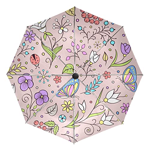 Parapluie automatique solide et compact contre le vent et les UV