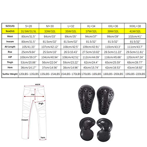 image for Takuey Winter Plus Velvet Men Motorcycle Riding Jeans Motocross Racing