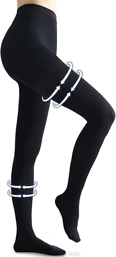 beister Medias de compresión médica para mujeres y hombres, opaco con puntera cerrada de 20-30 mmHg