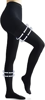 Beister Medical Compression Pantyhose for Women & Men, Opaque Closed Toe 20-30mmHg Graduated Support Tight, Waist High Com...