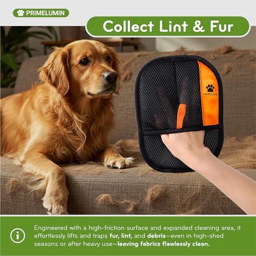 Pet Hair Removal Glove - Electrostatic Fur Remover Mitt for Dogs and Cats, Reusable Washable Pet Hair Remover Tool for Furniture, Couch, Carpet, Car Seat, Laundry - Image 5