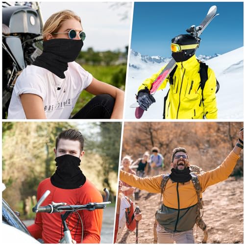 GXCROR Schlauchschal Winddicht Loopschal Multifunktionstuch Neckwarmer Herren Loop Schal Damen Halstuch Warm Halten Sportschal Halswärmer für Skifahren Motorrad Fahrrad Joggen Laufen Outdoor Sport