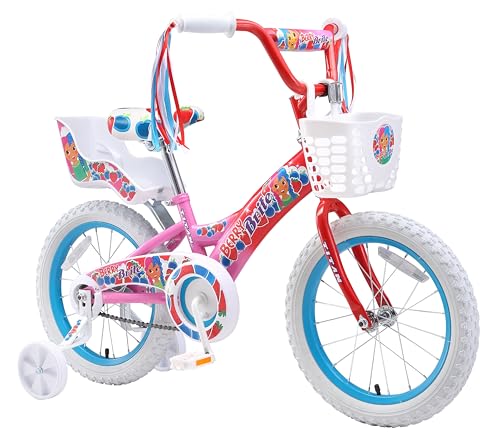 Image of Titan Girls BMX Bike for Kids Ages 4-7, 16-Inch Wheels, 9-Inch Frame, Training Wheels, Toy Seat, Doll Basket, Streamers, First Bike, Princess Bicycle, Gift for Girls