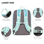 Lands' End Unisex Kids Medium ClassMate Lightweight Durable Elementary School Backpack, Ceramic Blue - Image 5