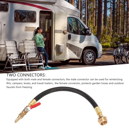 Image of Rv Winterizing Kit, Rv Antifreeze for Winterizing with Sprinkler Blowout Adapter and 3 /4 inch 1 /4 inch Adapter Hose Fitting Shut Off Valve Rv Accessories for Winterizing RV