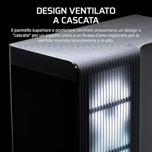 CORSAIR FRAME 4500X RS-R ARGB Case Mid-Tower per PC con Vetro Panoramico – Sistema di Montaggio InfiniRail, Adatto a Due Radiatori da 360 mm, Anti-Sag della GPU, Include 3 Ventole RS120R – Bianco - Immagine 3