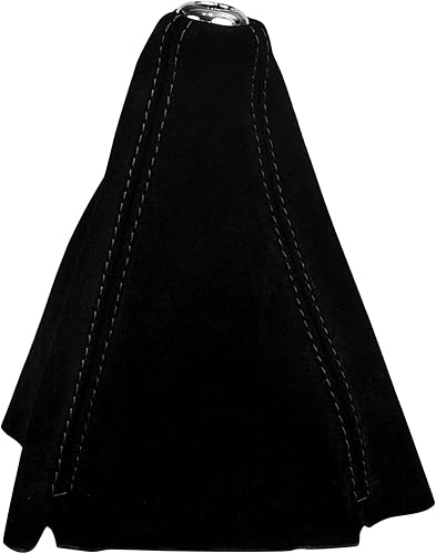 POSENG Funda de cuero de ante universal para palanca de cambios manual o automática