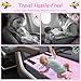 Toddler Airplane Bed，Abnaok Airplane Seat Extender for Kids, Portable Toddler Travel Plane Bed, Toddler Airplane Travel Essentials，Airplane Footrest Flight Must Haves for Kids Baby (Pink)