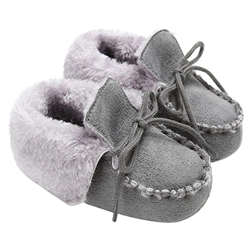 Botas dobráveis de inverno para meninos e meninas da Amazingdeal, Cinza, 13