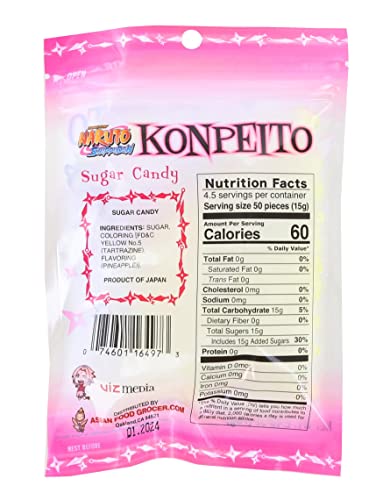 Naruto Shippudem Konpeito Caramelo Japonés 70 g 2 Packs miniatura 2