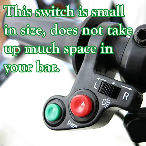 OTOROYS 22MM Handlebar Light Horn ON/Off Signal Indicator Switch for Motorcycle - Image 3 thumbnail