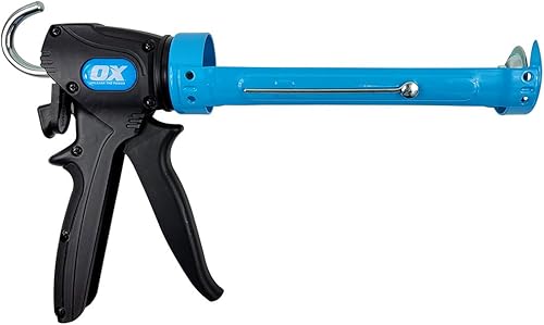 Miniatura 4 de OX TOOLS Pro - Pistola de calafateo de doble empuje de 10 onzas con relación de empuje ajustable de 241 o 121  Para cartuchos o tubos selladores y