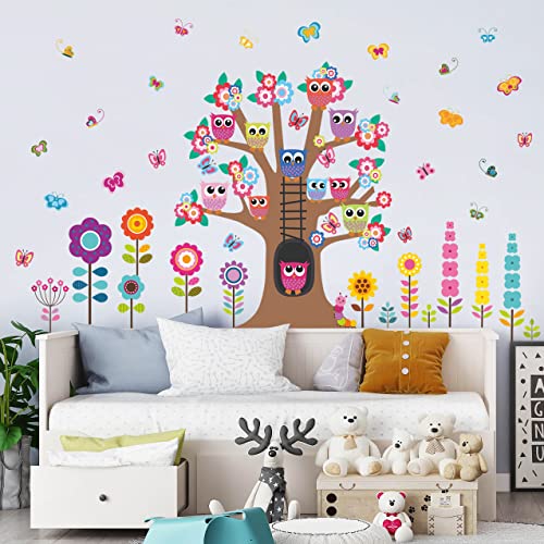 Vinilos decorativos Brown Tree Flowers 2 piezas miniatura 7