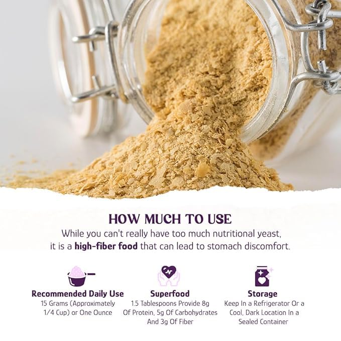 Country Life Nutritional Yeast Flakes with B-12, Fortified, Vegan, High Protein, Bulk Box, 10 lb