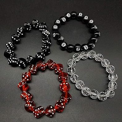 Fashion Acrylic Dice Beads Bracelet Colorful Acrylic Lucky Dice Bracelet Jewellery - Image 3