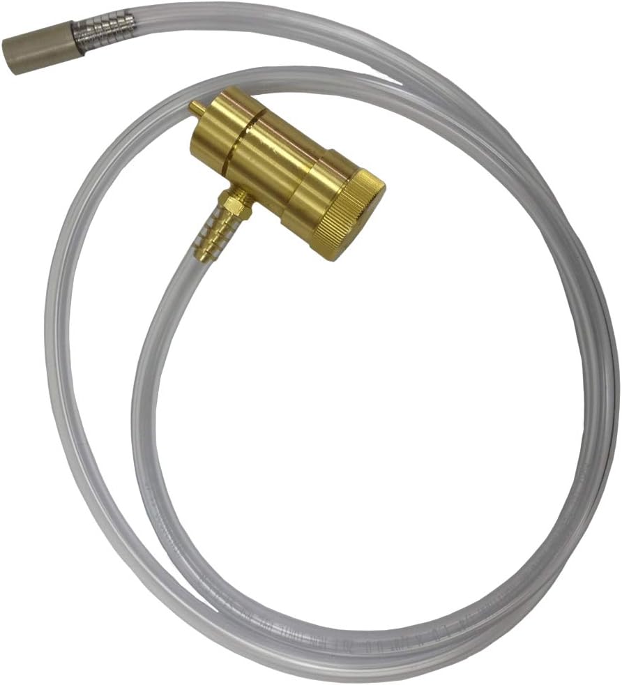 Oxygen Regulator Kit With 0.5 Micron Diffusion Stone - For Use with Disposable Oxygen Tanks (Not Included)