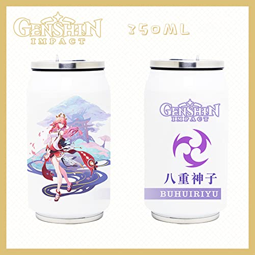 原神miHoYoサーモス 水筒 350ml、ステンレス製で6時間保温、