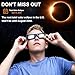 Solar Eclipse Glasses AAS Approved 2024,6 Pack Solar Eclipse Glasses for Direct Sun Viewing-ISO 12312-2:2015(E) & CE Certified(6 Pack)