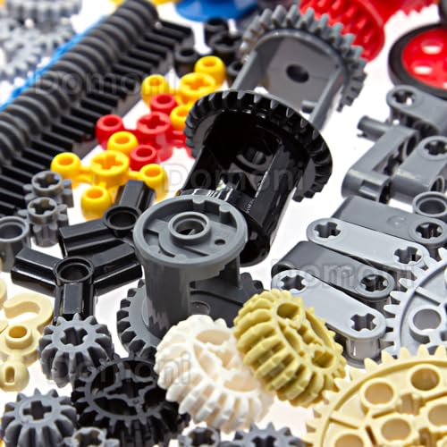 Image of 116Pcs Technic Parts for Lego Kits - Essential Gear, Pin, Liftarm, and Beam Building Blocks Set