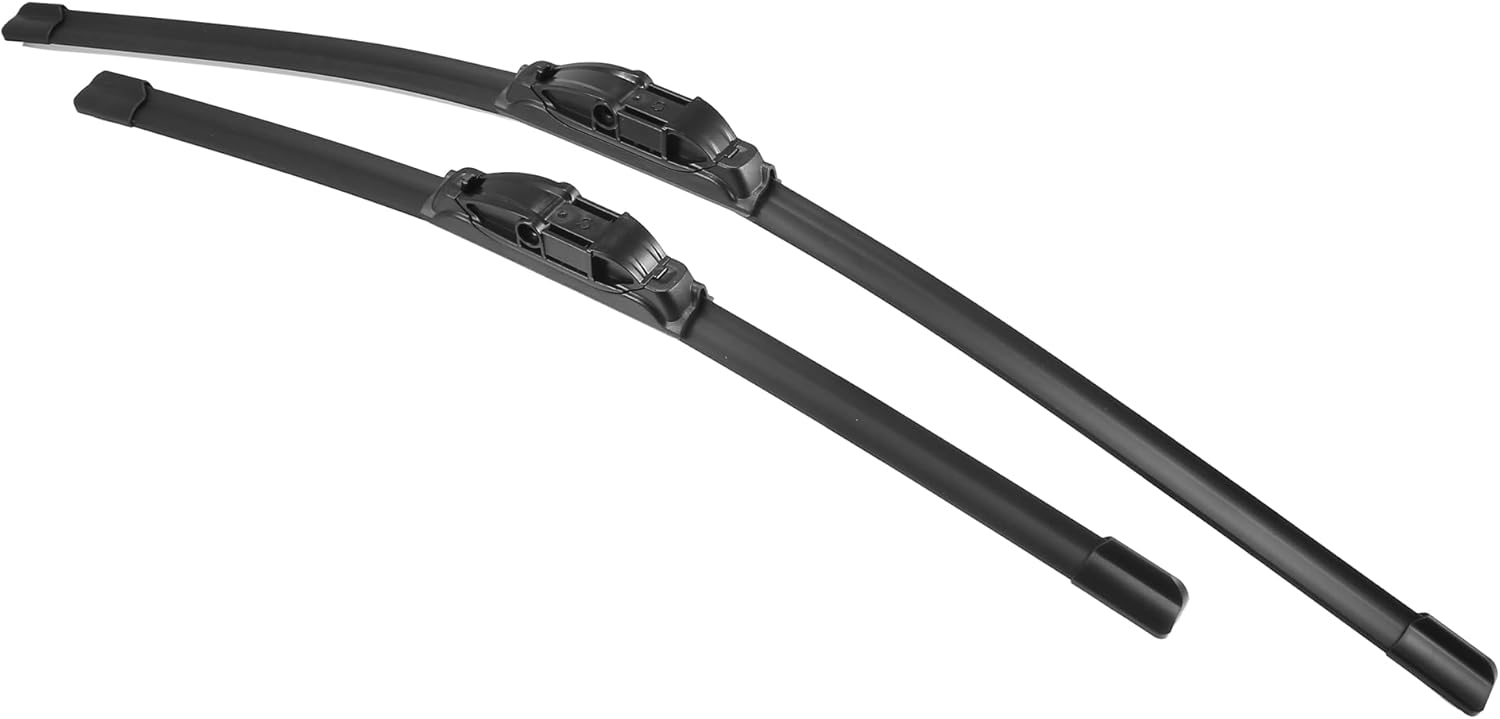 X AUTOHAUX 2pcs 26"+18" Silicone Front Windshield Wiper Blade for BMW 5 Series F10 F07 F11 2011-2016 for BMW 6 Series F12 Windscreen Wiper OE Replacement Set All-Seasons Not for J/U Hook
