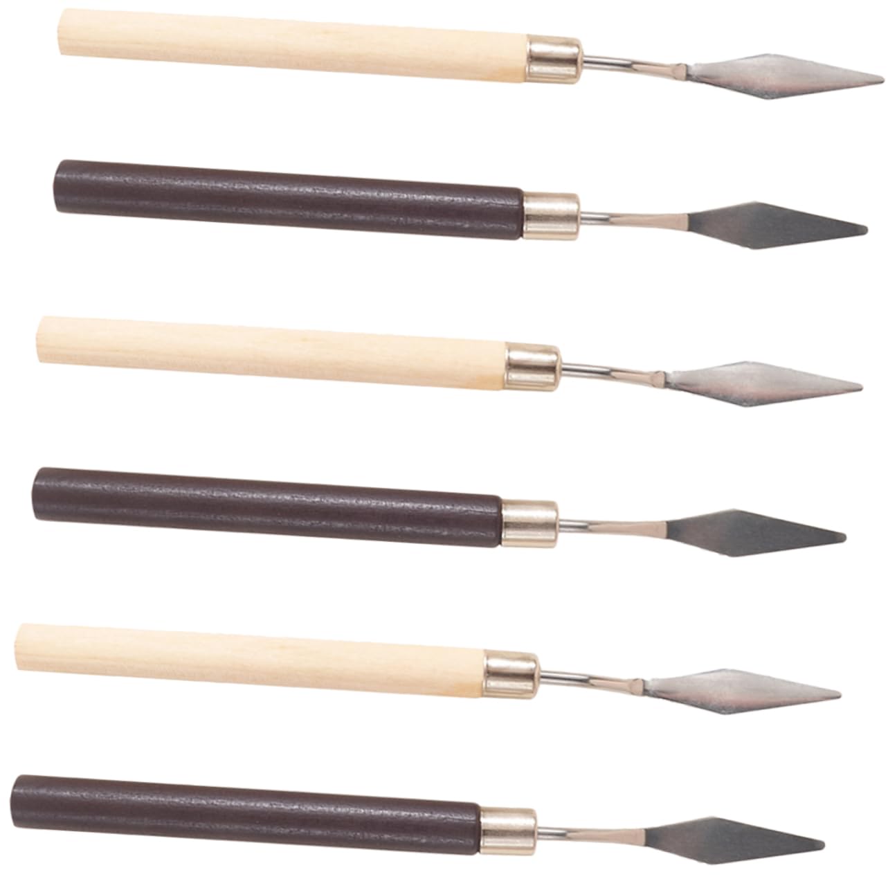 ARTIBETTER 6pcs Pigment Mixing Rods Durable Makeup Spatula for Nail Art Easy to Clean Stirring Sticks Comfortable Grip for Professional Use and DIY Projects