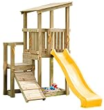 Spielturm ohne Schaukel Demmelhuber Blue Rabbit 2.0 Cascade mit Rutsche