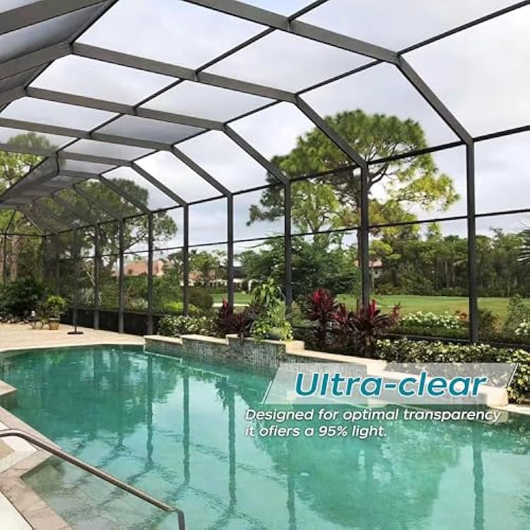 Window Screen Ultra Clear 36 x25' Stainless Steel Screen Door Replacement Window Screen Mesh for Windows Courtyards Patio Porch Pool