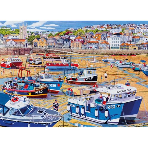 Gibsons Sand at St Ives 1000 Piece Jigsaw Puzzle for Adults – Cornwall Scenic Coastal Landscape by Roger Turner – Premium Sustainable Puzzle Made in the UK/EU - Great Gift Idea - Image 3