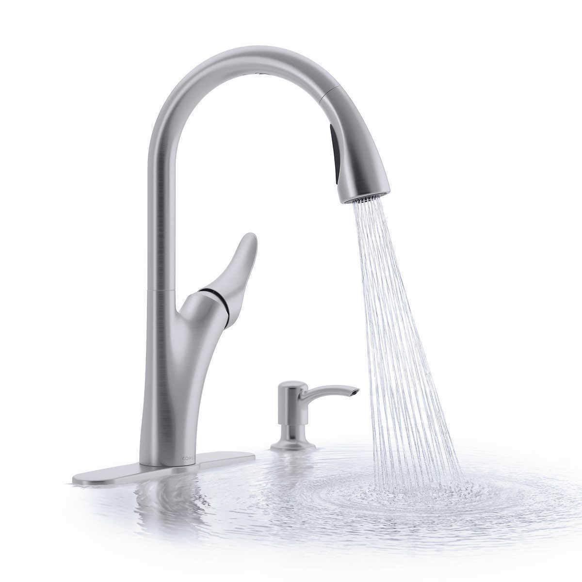 Amazon Com Kohler R32323 Sd Vs Touchless Pull Down Kitchen Faucet With Soap Lotion Dispense