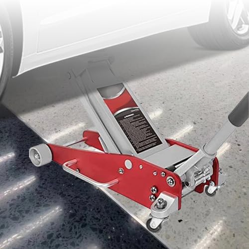 3 Ton Floor Jacks, 12mm Stem Heavy Duty Cast Iron Trolley Caster Wheels, Strong Loading Capacity Floor Jacks Accessories for Cart, Furniture, Equipment