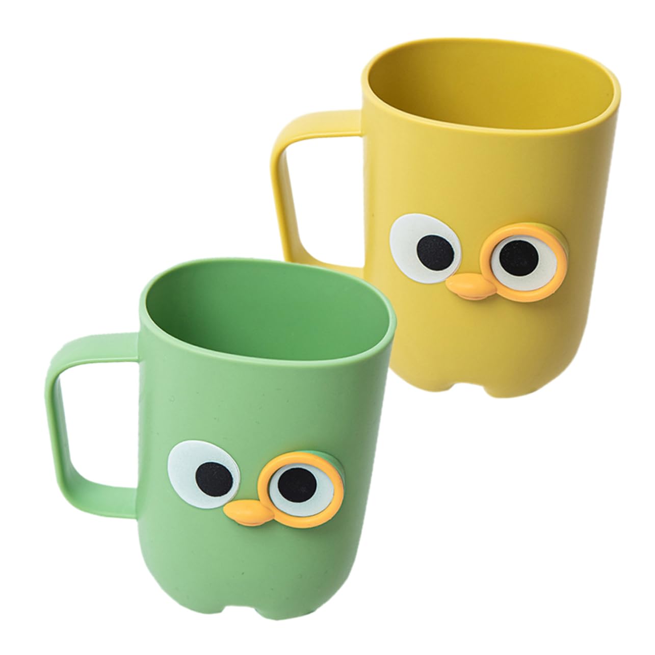 5 Set Coppa di Spazzolino da Cartone Animato Divertente Porta di Spazzolino da Denti Dente Ragazzo Coppette Multiuso Tazza per Spazzolare I Denti del Bagno Riutilizzabile 2 Pezzi*5