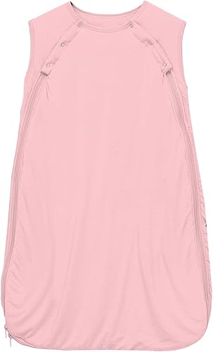 KicKee Pants Saco de dormir con relleno de luz sólida, saco de dormir de felpa para bebé, manta mullida para recién nacidos y bebés, (pond), 6-18