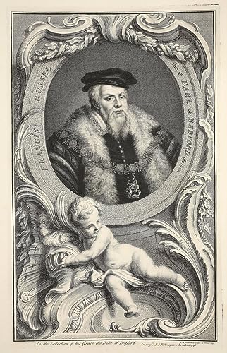 Portrait de Russell par Jacobus Houbraken poster sur toile sans cadre 58x90 cm