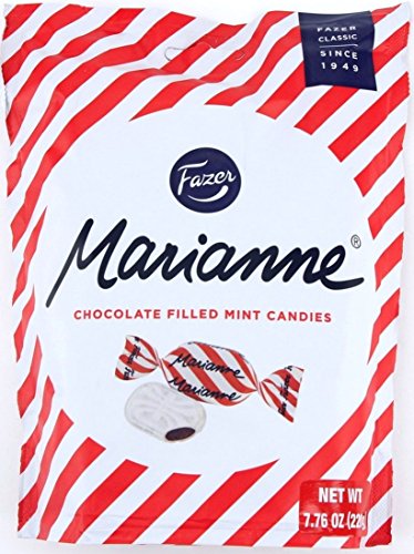 Fazer Marianne Chocolate Filled Mint Candies - Made In Finland - 7.8Oz Or 220G [Pack Of 5] #TOP7