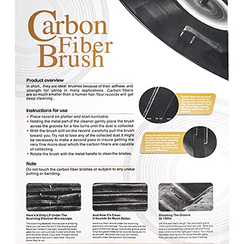 Spazzola di velluto per pulire i dischi in vinile