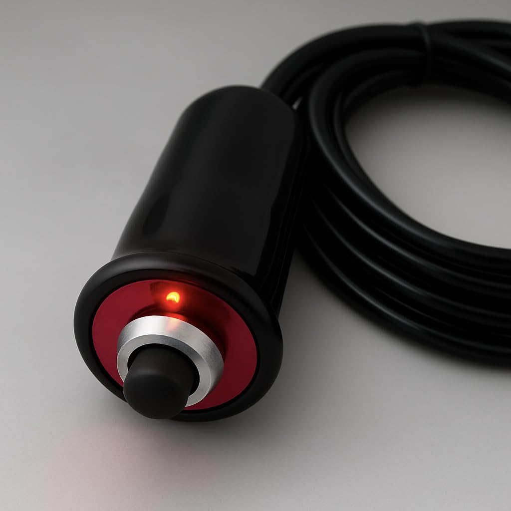 MGI SpeedWare Interruptor de arranque remoto resistente para coche y camión, arranque del motor con cables de 5 pies y clips de cocodrilo
