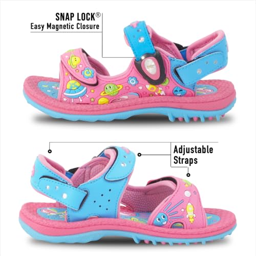 Image of Gold Pigeon Shoes Easy SNAP LOCK Outdoor Water Kids Toddler Sandals for Girls & Boys. Everyday, Vocation, Pool, Summer, Beach Essentials.
