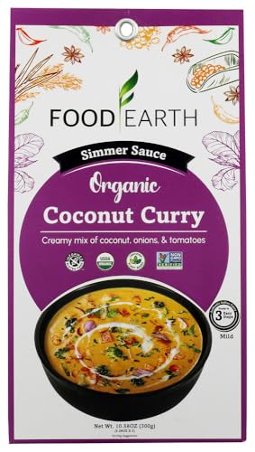 Food Earth Indian Simmer Sauce – Coconut Curry – Organic,