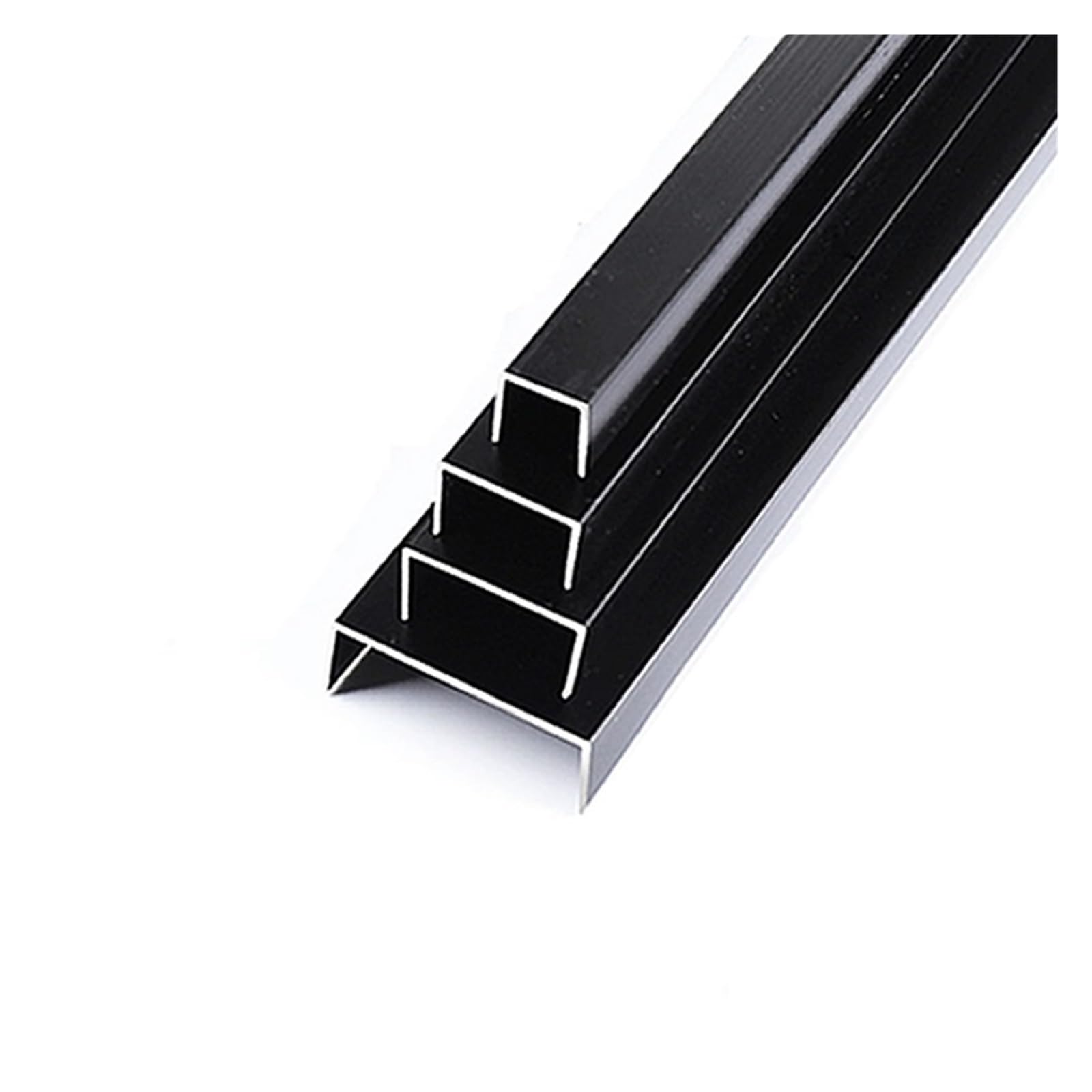 Aluminiowa krawędź równoboczna z rowkiem w kształcie litery U