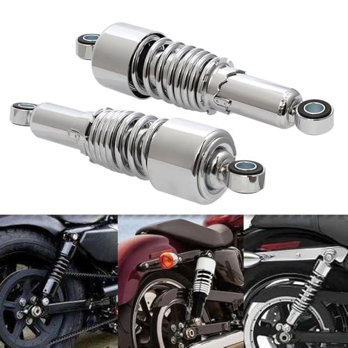 Amortisseur moto chrome 267 mm de haute finition pour customisation Touring - 2