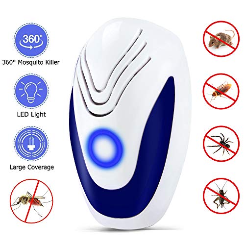 Preisvergleich Produktbild GoodGoodday Ultraschall Schädlingsbekämpfer, Mäuse Vertreiben Pest Repeller, 100% Sicher für Menschen und Haustiere, Insektenschutzmittel Gegen Ratten, Mäuse, Mücken, Fliegen, Kakerlaken, Pest Indoor