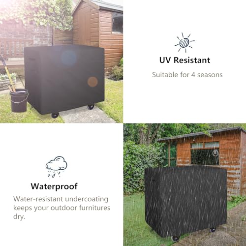 Housse de chariot utilitaire imperméable bâche noire très robuste
