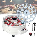 【SYSTÈME DE REFROIDISSEMENT EFFICACE】 : Dotée d'un moteur robuste, notre polisseuse de boules de piscine assure un nettoyage efficace et intègre un système de refroidissement sophistiqué. Cette machine de polissage électronique automatique est équipée d'une sortie d'air elliptique qui dissipe efficacement la chaleur et refroidit rapidement, prolongeant ainsi sa durée de vie.