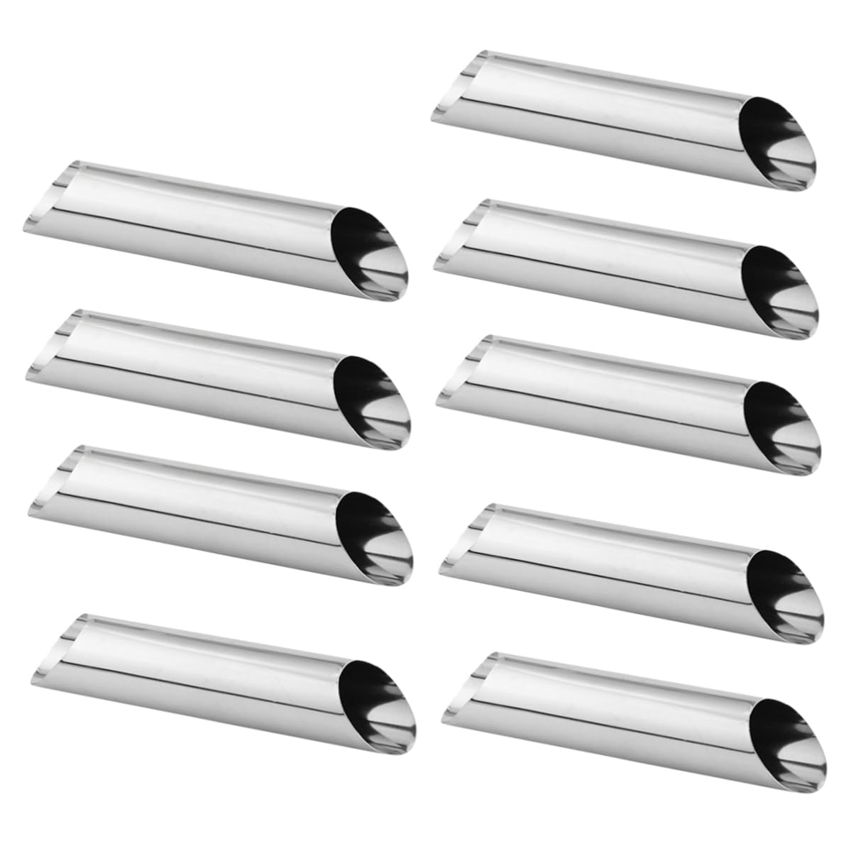 Stampo Cilindrico per Pane in Acciaio Inox 12 Pezzi per Panificazione