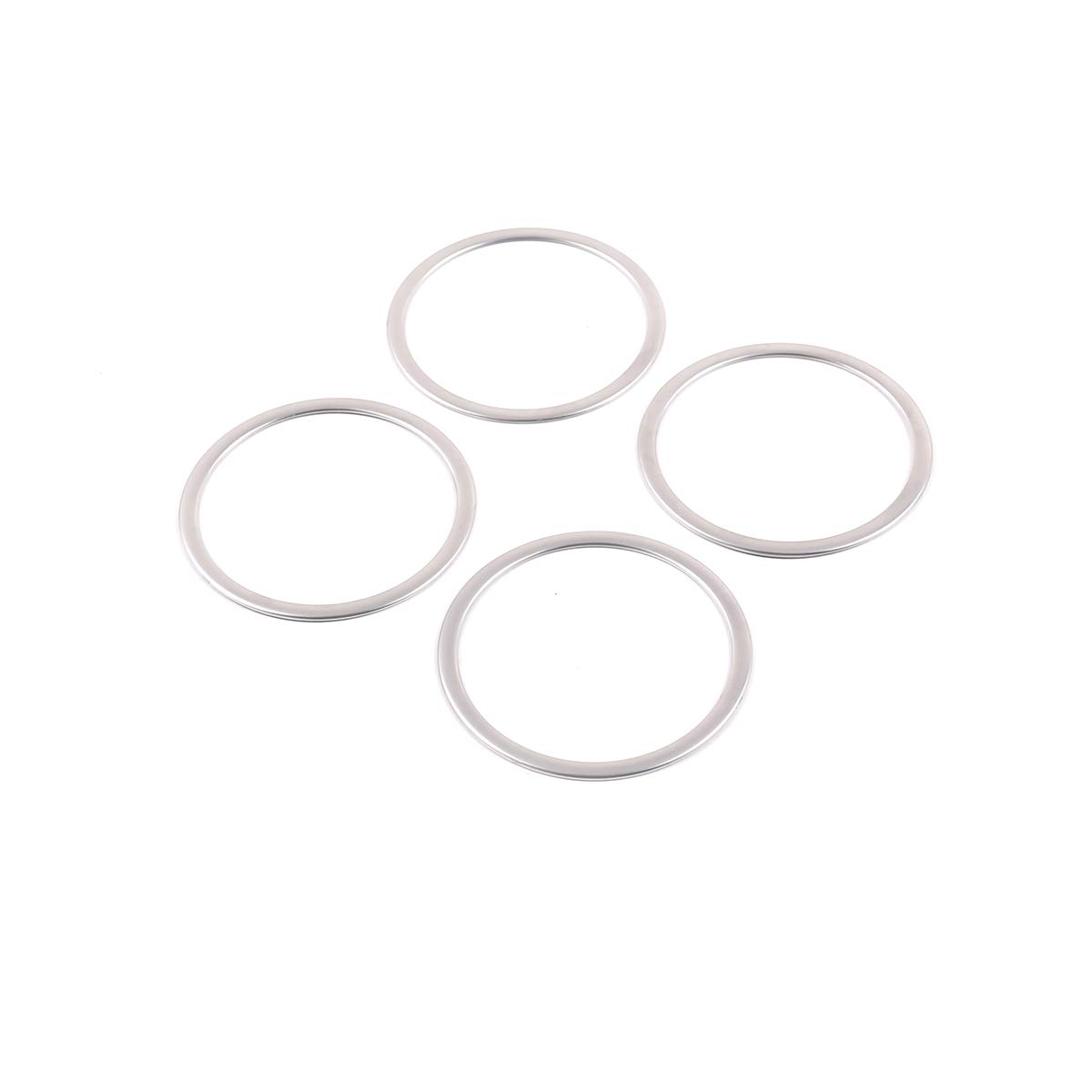 LLKUANG Stainless Steel Car Door Speaker Ring Cover Trim for BMW X5 X6 E70 E71 2008-2013