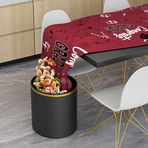 Image of Graduation Decorations 2025, 3 Pack Wine Black Graduation Tablecloth 2025 Graduation Party Decorations, Graduation Table Decorations Class of 2025 Table Cloths for College School Supplies 54 inchx108 inch