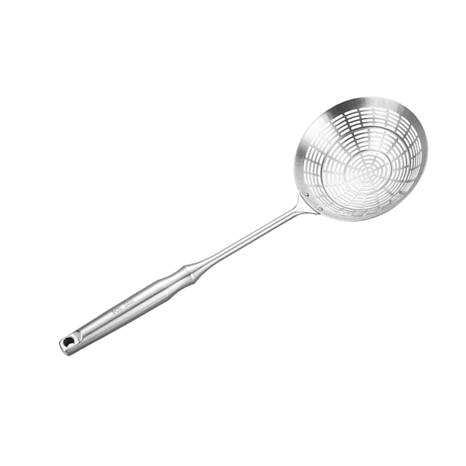 ZEPFJHE 304 Nonrust Steel Strainer for Kitchen with Fine Meshes Design Cooking Skimmers Perfect for Pastas Soup and Deeper Frying Cooking Skimmer Tool